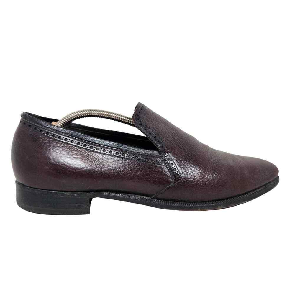 VINTAGE FREEMAN BOOTMAKERS GUILD BROWN SLIP-ONS SIZE 11C - Picture 6 of 10